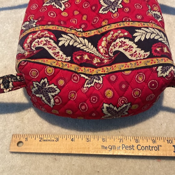 Vintage Vera Bradley Quilted “Red Coin” Backpack - Picture 3 of 7
